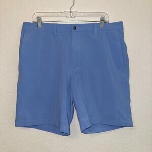 Callaway Chino Shorts Men's‎ 36 Blue Stretch Classic Performance Golf Zip Fly